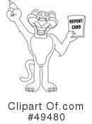 Big Cat Mascot Clipart #49480 by Mascot Junction