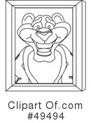 Big Cat Mascot Clipart #49494 by Mascot Junction