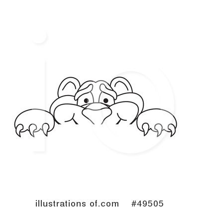Royalty-Free (RF) Big Cat Mascot Clipart Illustration by Mascot Junction - Stock Sample #49505