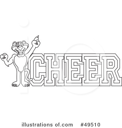 Royalty-Free (RF) Big Cat Mascot Clipart Illustration by Mascot Junction - Stock Sample #49510