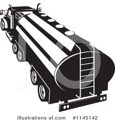 Tanker Truck Clipart #1145142 by patrimonio