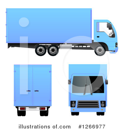Delivery Truck Clipart #1266977 by vectorace