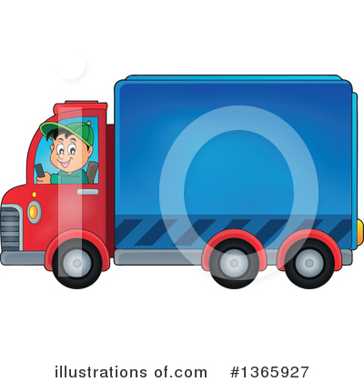 Delivery Van Clipart #1365927 by visekart