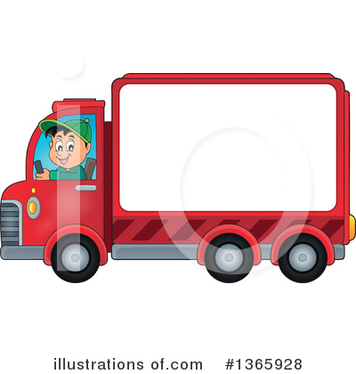 Delivery Truck Clipart #1365928 by visekart