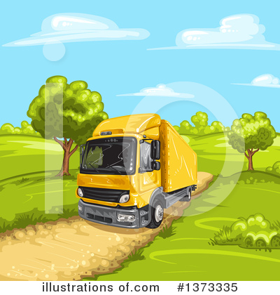 Royalty-Free (RF) Big Rig Clipart Illustration by merlinul - Stock Sample #1373335