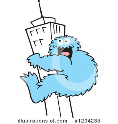 Royalty-Free (RF) Bigfoot Clipart Illustration by Johnny Sajem - Stock Sample #1204235