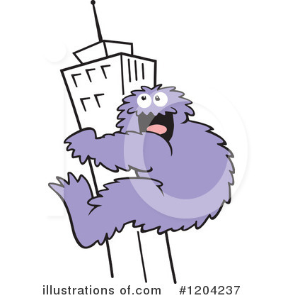 Royalty-Free (RF) Bigfoot Clipart Illustration by Johnny Sajem - Stock Sample #1204237