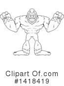 Bigfoot Clipart #1418419 by Cory Thoman