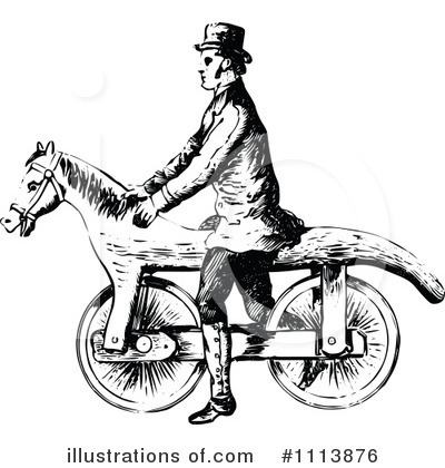 Royalty-Free (RF) Bike Clipart Illustration by Prawny Vintage - Stock Sample #1113876