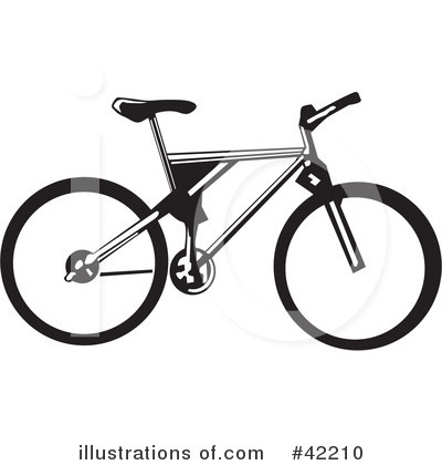 Royalty-Free (RF) Bike Clipart Illustration by David Rey - Stock Sample #42210