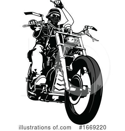 Royalty-Free (RF) Biker Clipart Illustration by dero - Stock Sample #1669220