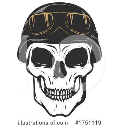 Skulls Clipart #1751119 by Vector Tradition SM