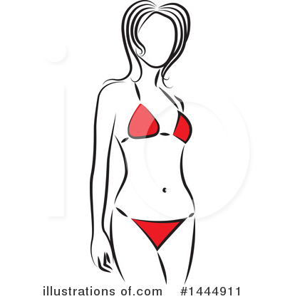 Royalty-Free (RF) Bikini Clipart Illustration by ColorMagic - Stock Sample #1444911
