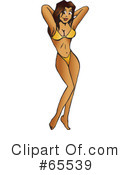 Bikini Clipart #65539 by Dennis Holmes Designs