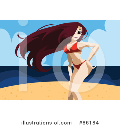 Royalty-Free (RF) Bikini Clipart Illustration by mayawizard101 - Stock Sample #86184