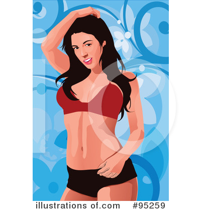 Royalty-Free (RF) Bikini Clipart Illustration by mayawizard101 - Stock Sample #95259