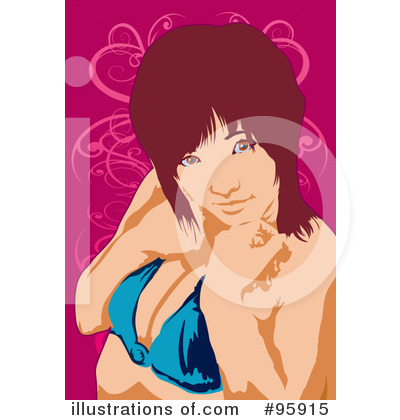 Royalty-Free (RF) Bikini Clipart Illustration by mayawizard101 - Stock Sample #95915