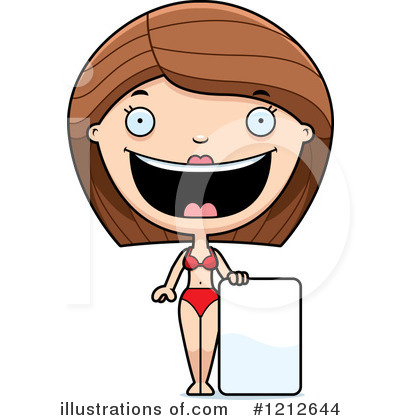 Royalty-Free (RF) Bikini Woman Clipart Illustration by Cory Thoman - Stock Sample #1212644