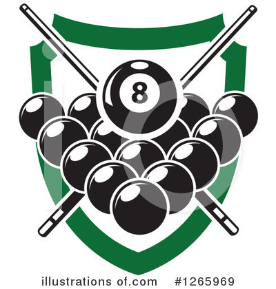 Royalty-Free (RF) Billiards Clipart Illustration by Vector Tradition SM - Stock Sample #1265969