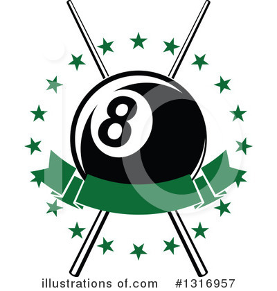 Royalty-Free (RF) Billiards Clipart Illustration by Vector Tradition SM - Stock Sample #1316957