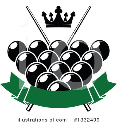 Royalty-Free (RF) Billiards Clipart Illustration by Vector Tradition SM - Stock Sample #1332409
