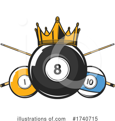 Royalty-Free (RF) Billiards Clipart Illustration by Vector Tradition SM - Stock Sample #1740715