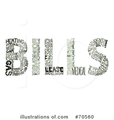 Royalty-Free (RF) Bills Clipart Illustration by Arena Creative - Stock Sample #70560