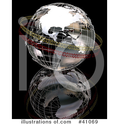 Binary Globe Clipart #41069 by KJ Pargeter
