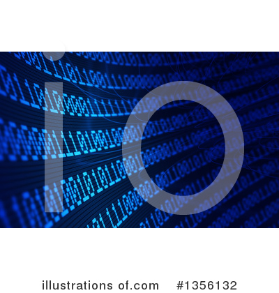 Royalty-Free (RF) Binary Code Clipart Illustration by Mopic - Stock Sample #1356132