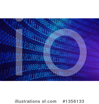 Royalty-Free (RF) Binary Code Clipart Illustration by Mopic - Stock Sample #1356133