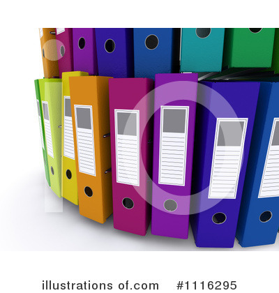 Royalty-Free (RF) Binders Clipart Illustration by KJ Pargeter - Stock Sample #1116295