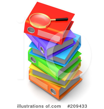Royalty-Free (RF) Binders Clipart Illustration by Tonis Pan - Stock Sample #209433