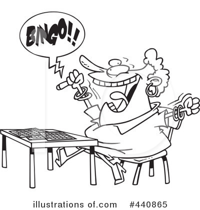 Royalty-Free (RF) Bingo Clipart Illustration by toonaday - Stock Sample #440865