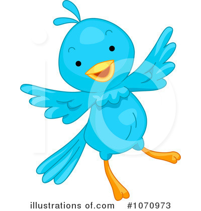 Blue Birds Clipart #1070973 by BNP Design Studio