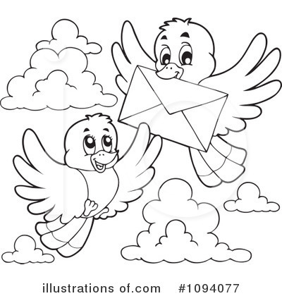 Royalty-Free (RF) Bird Clipart Illustration by visekart - Stock Sample #1094077