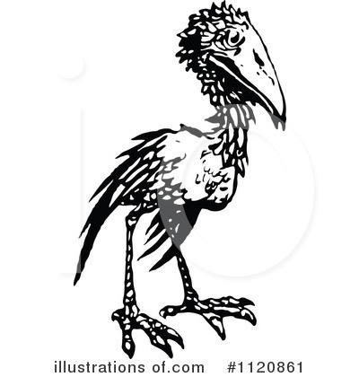 Royalty-Free (RF) Bird Clipart Illustration by Prawny Vintage - Stock Sample #1120861