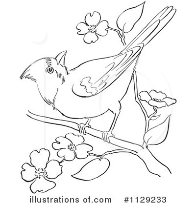 Royalty-Free (RF) Bird Clipart Illustration by Picsburg - Stock Sample #1129233