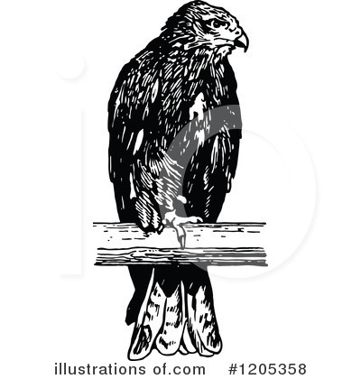Royalty-Free (RF) Bird Clipart Illustration by Prawny Vintage - Stock Sample #1205358