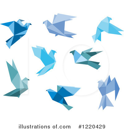 Blue Bird Clipart #1220429 by Vector Tradition SM