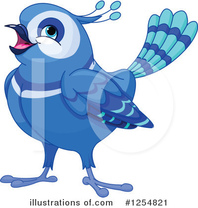 Blue Birds Clipart #1254821 by Pushkin