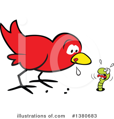 Early Bird Clipart #1380683 by Johnny Sajem