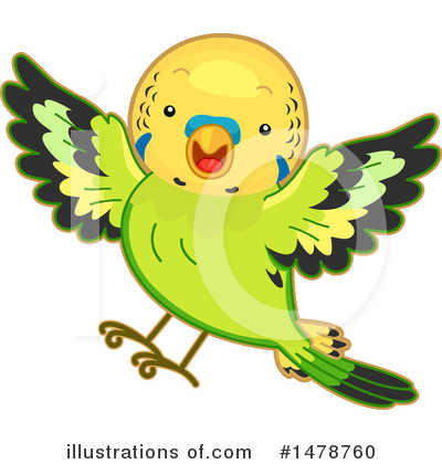 Parakeet Clipart #1478760 by BNP Design Studio