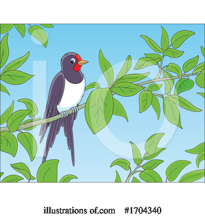 Royalty-Free (RF) Bird Clipart Illustration by Alex Bannykh - Stock Sample #1704340