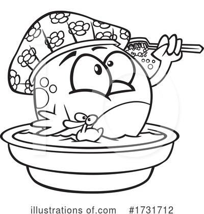 Bathing Clipart #1731712 by toonaday