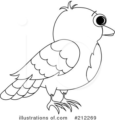 Royalty-Free (RF) Bird Clipart Illustration by Pams Clipart - Stock Sample #212269