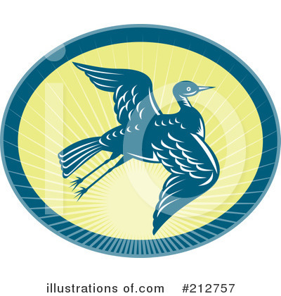 Royalty-Free (RF) Bird Clipart Illustration by patrimonio - Stock Sample #212757