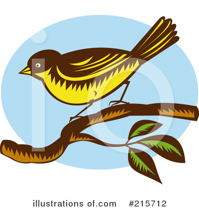 Royalty-Free (RF) Bird Clipart Illustration by patrimonio - Stock Sample #215712