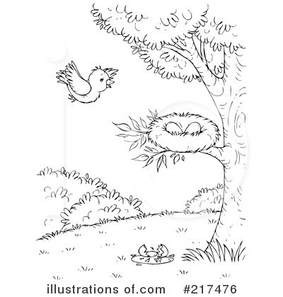 Royalty-Free (RF) Bird Clipart Illustration by Alex Bannykh - Stock Sample #217476