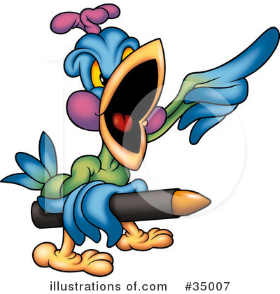 Royalty-Free (RF) Bird Clipart Illustration by dero - Stock Sample #35007