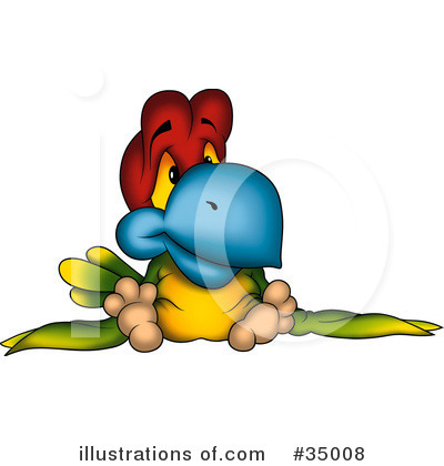 Royalty-Free (RF) Bird Clipart Illustration by dero - Stock Sample #35008